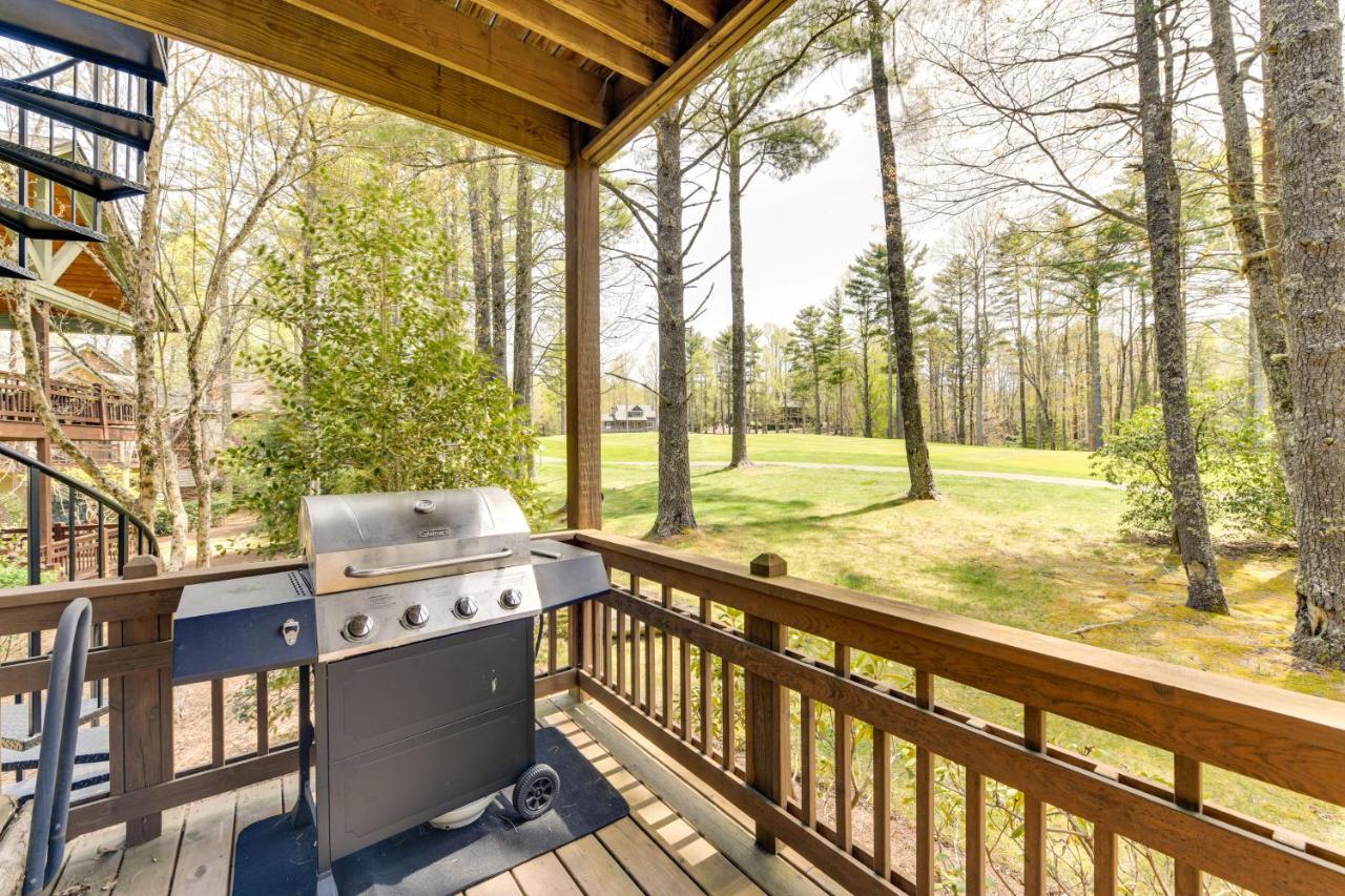 Inviting Cashiers Condo Deck And Golf Course Views! Kültér fotó